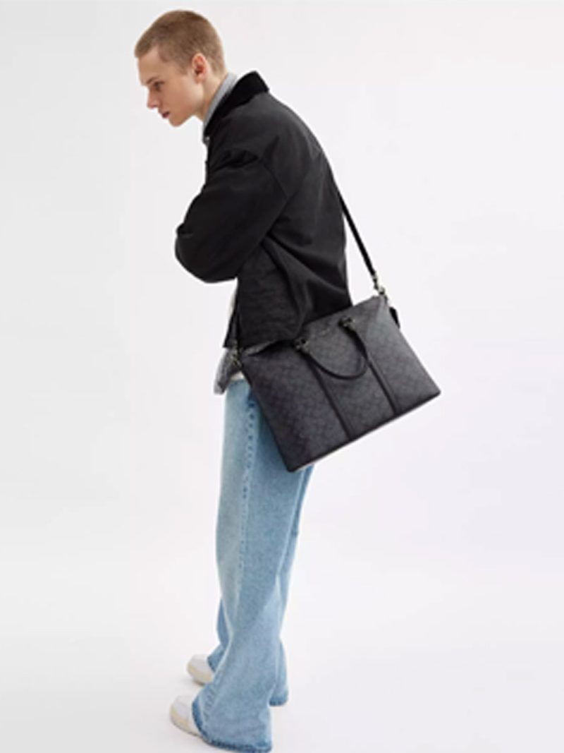 COACH Caleb Work Bag In Signature Canvas - Image 6