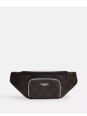 COACH Racer Belt Bag In Blocked Signature Canvas