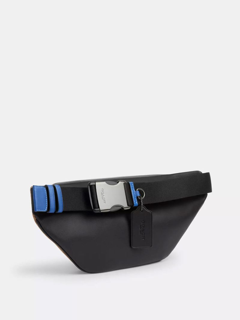 COACH Racer Belt Bag In Blocked Signature Canvas - Image 8