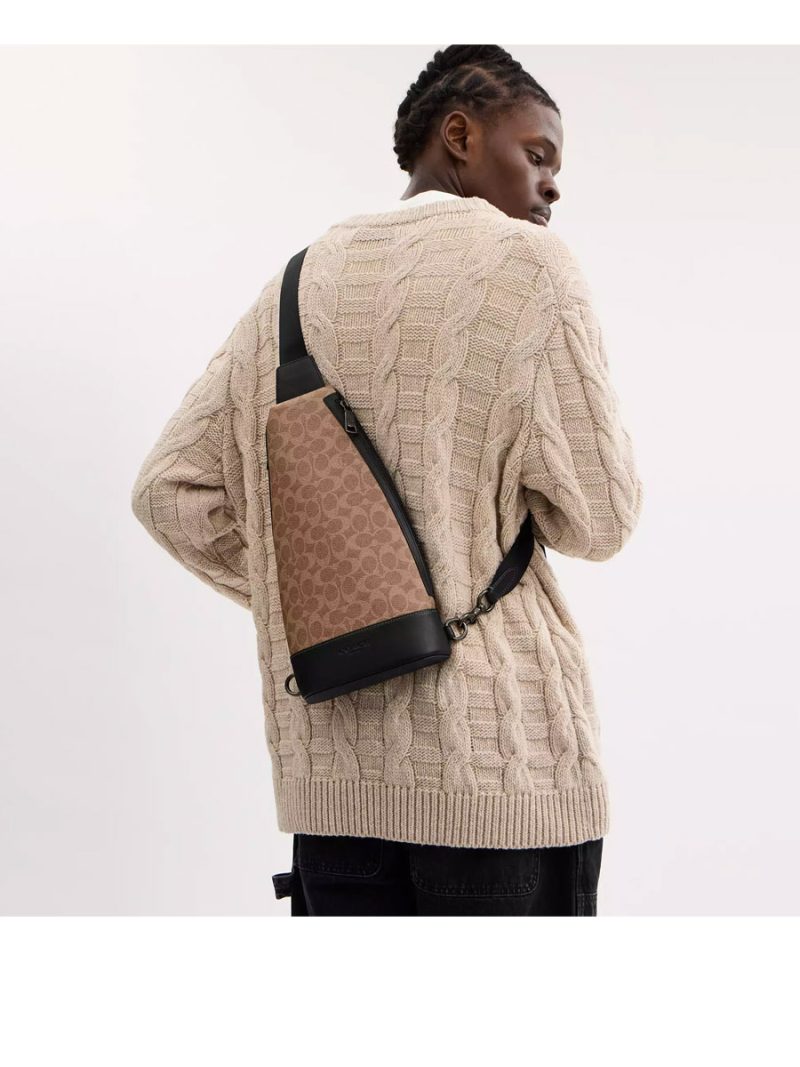 COACH Dominic Sling Pack In Signature Canvas - Image 5