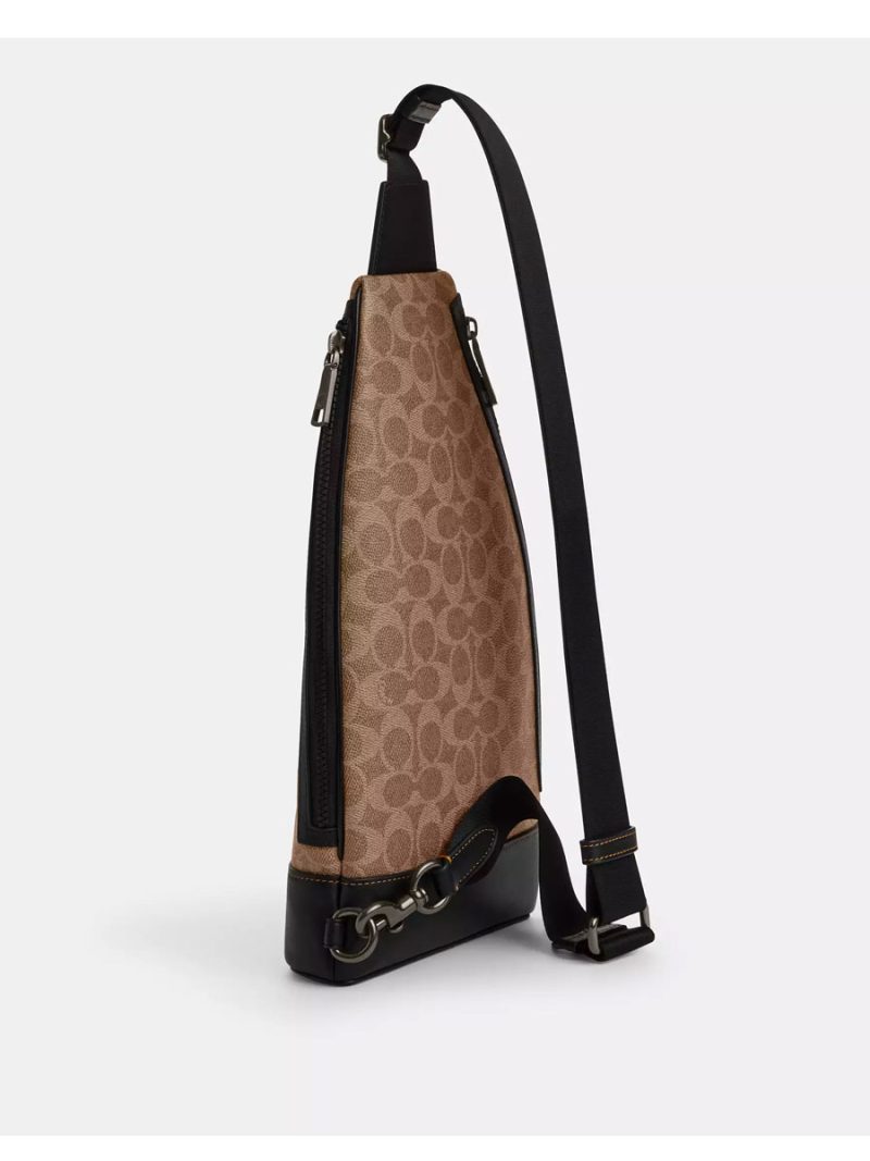 COACH Dominic Sling Pack In Signature Canvas - Image 4