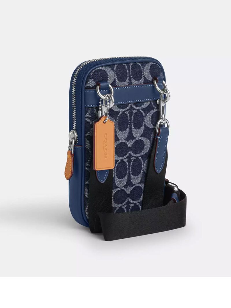 COACH Aden Crossbody Bag In Signature Denim - Image 4