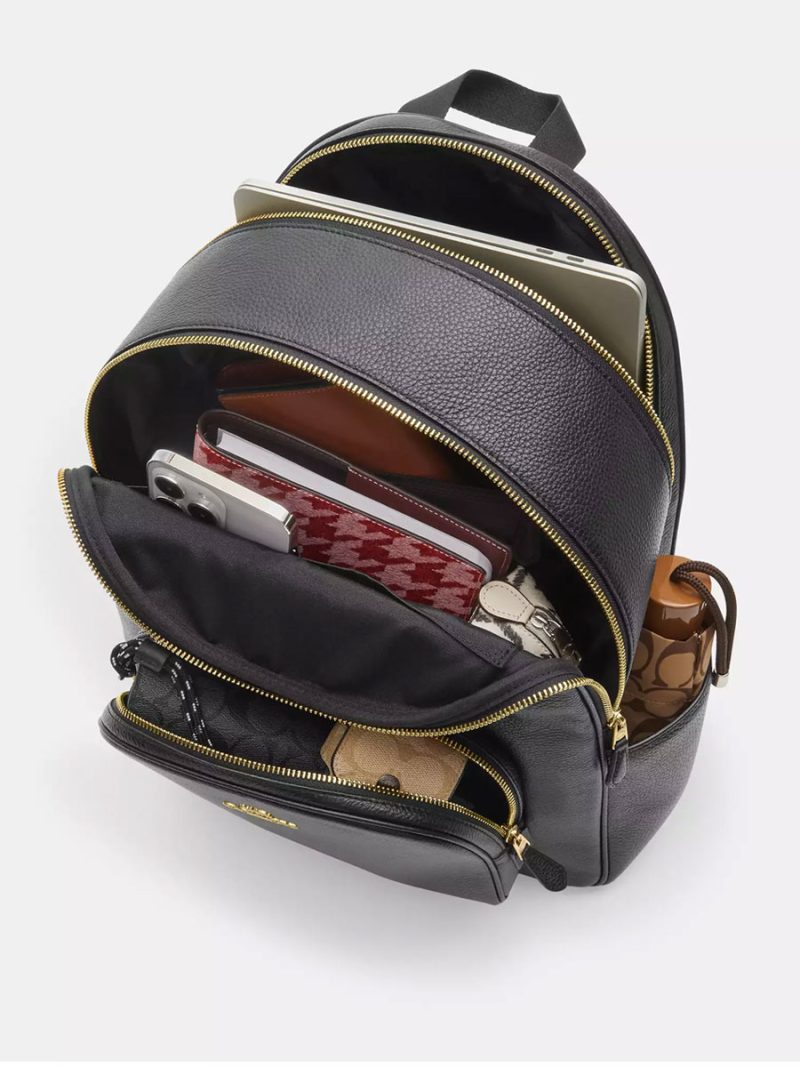 COACH Large Court Backpack In Signature Canvas - Image 4