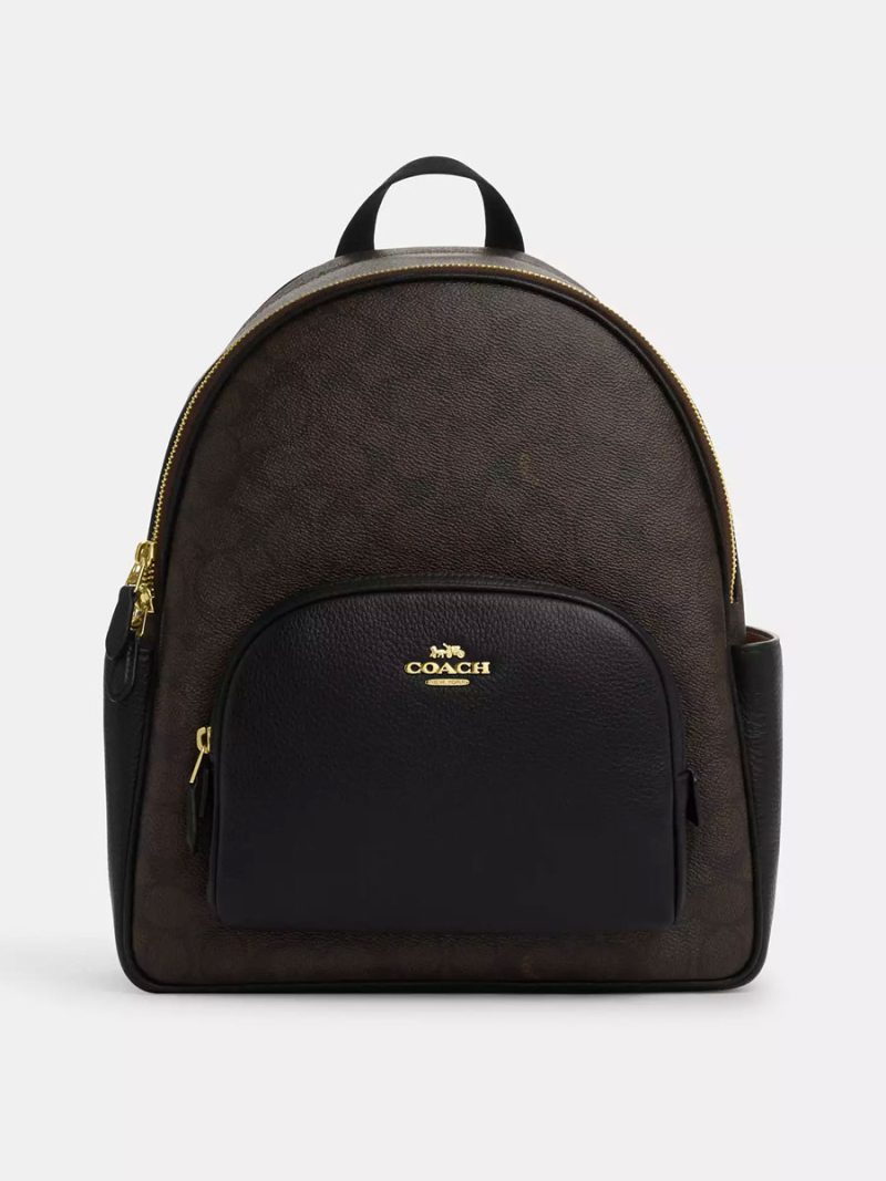COACH Court Backpack In Signature Canvas