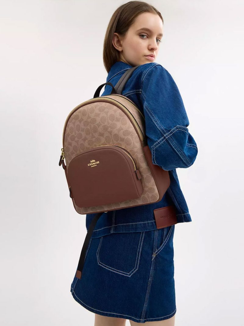 COACH Court Backpack In Signature Canvas - Image 6