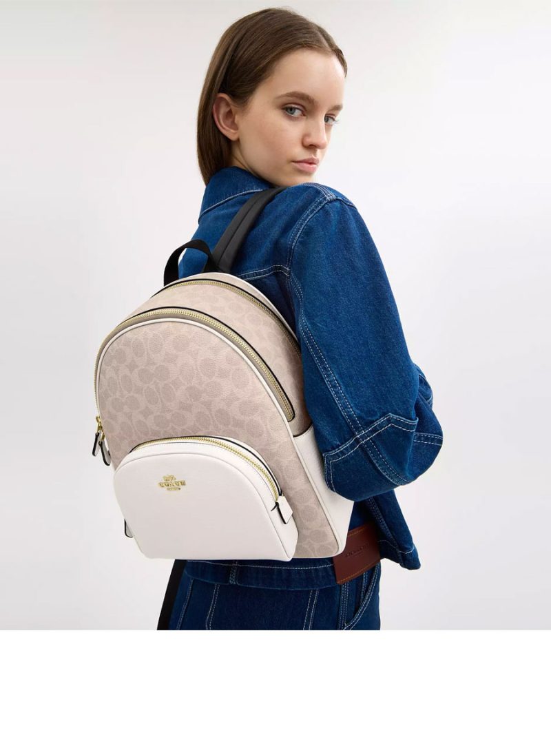 COACH Court Backpack In Signature Canvas - Image 5