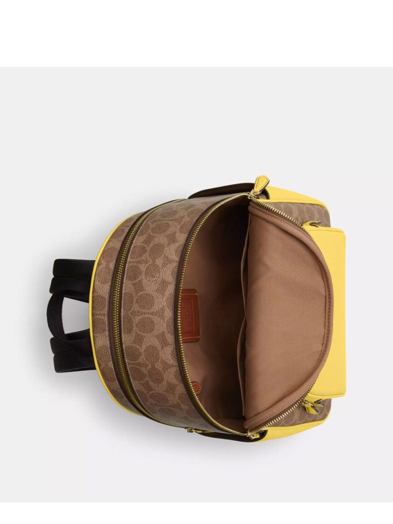 COACH Court Backpack In Signature Canvas - Image 3