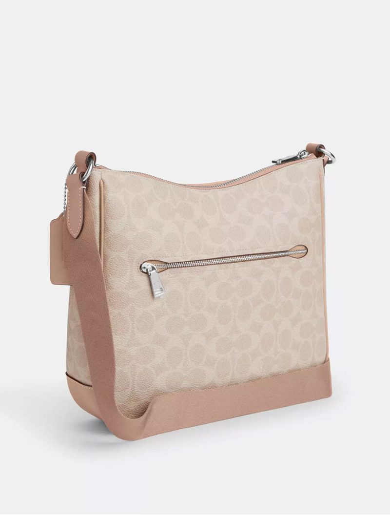 COACH Ellie File Bag In Signature Canvas With Stripe - Image 3
