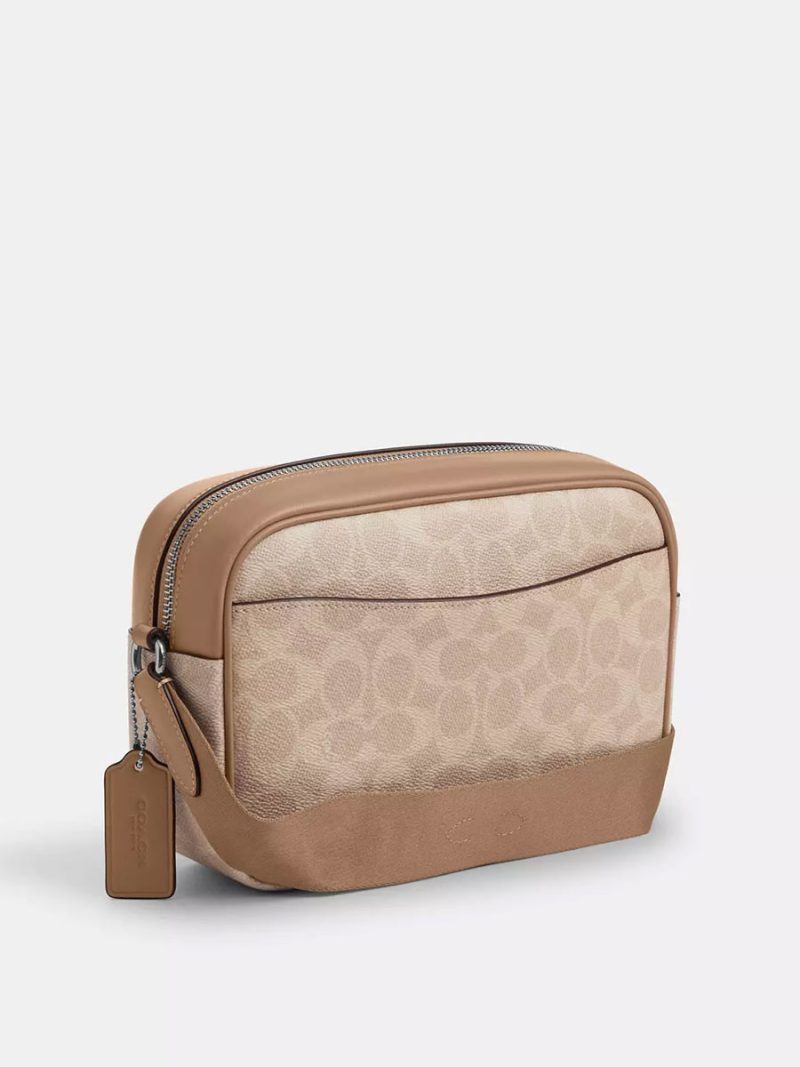 COACH Jamie Camera Bag In Signature Canvas With Stripe - Image 3