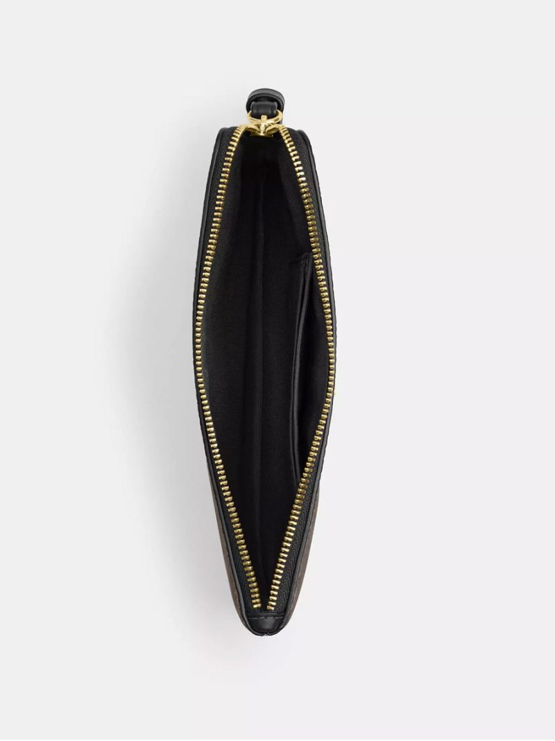 COACH Large Corner Zip Wristlet In Signature Canvas - Image 2