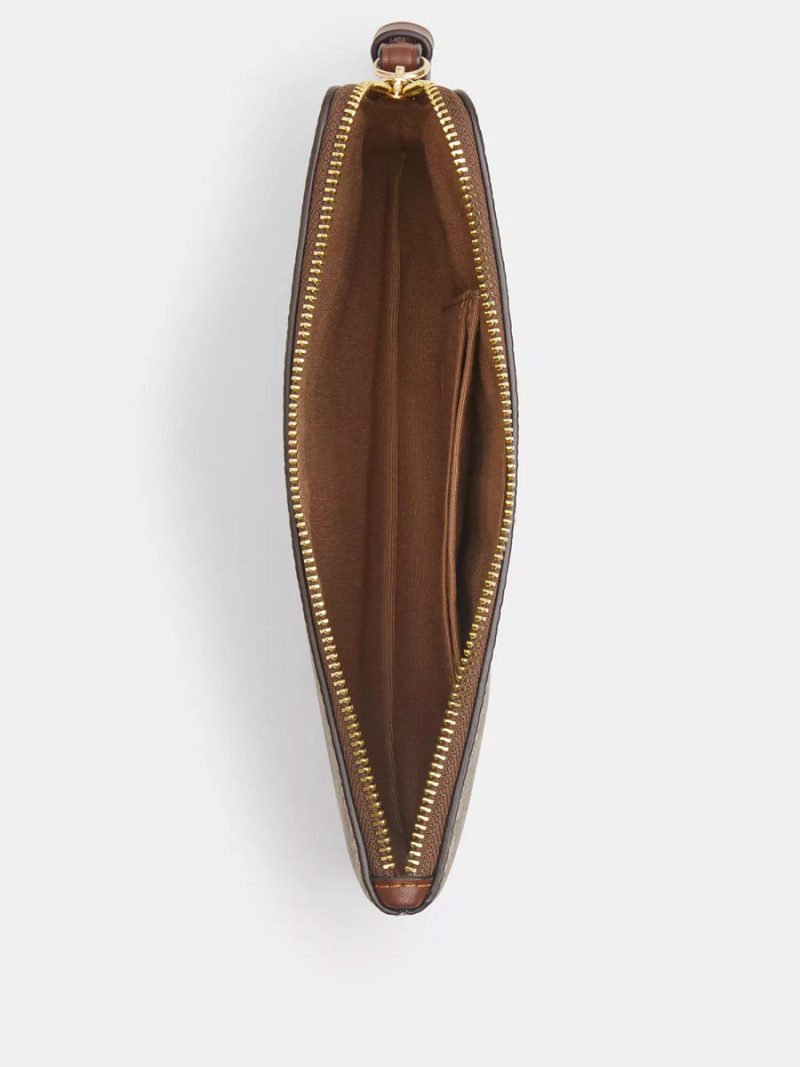 COACH Large Corner Zip Wristlet In Signature Canvas - Image 2