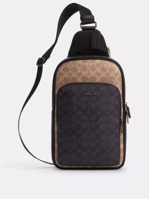 COACH Ethan Pack In Blocked Signature Canvas