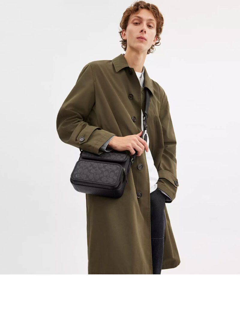 COACH Sullivan Flap Crossbody Bag In Signature Canvas - Image 6
