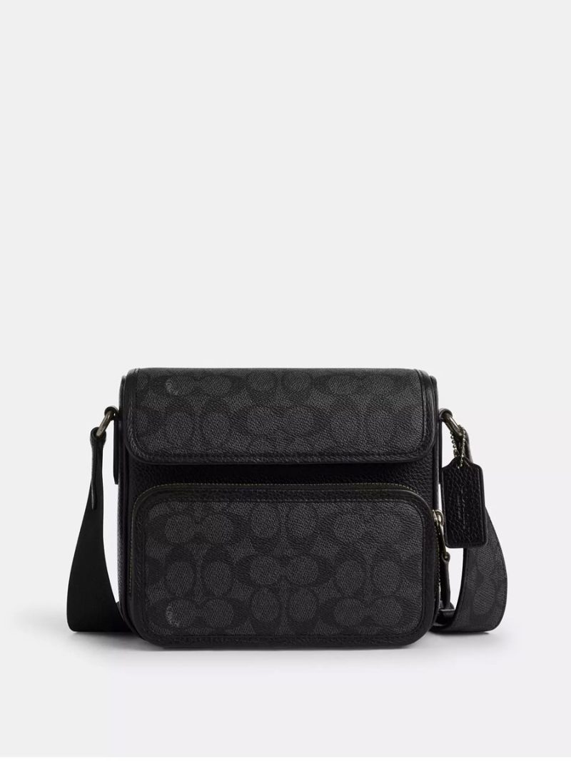 COACH Sullivan Flap Crossbody Bag In Signature Canvas