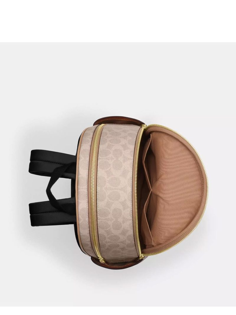 COACH Court Backpack In Blocked Signature Canvas - Image 2