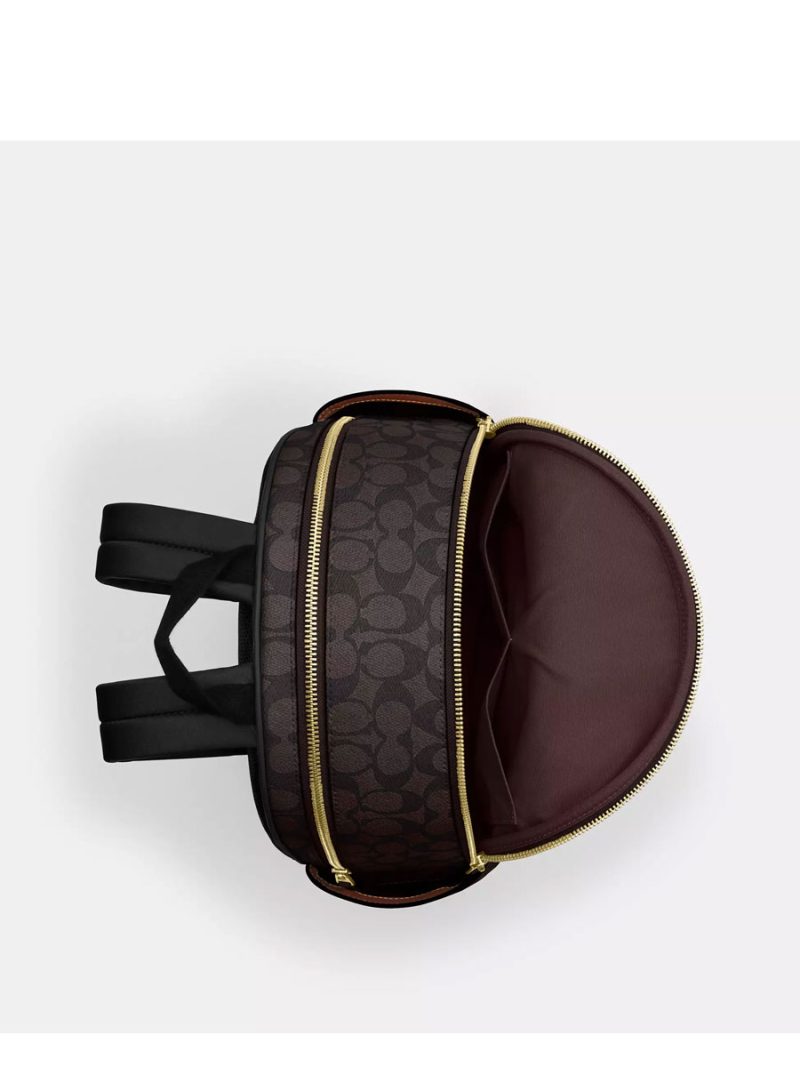 COACH Court Backpack In Blocked Signature Canvas - Image 2