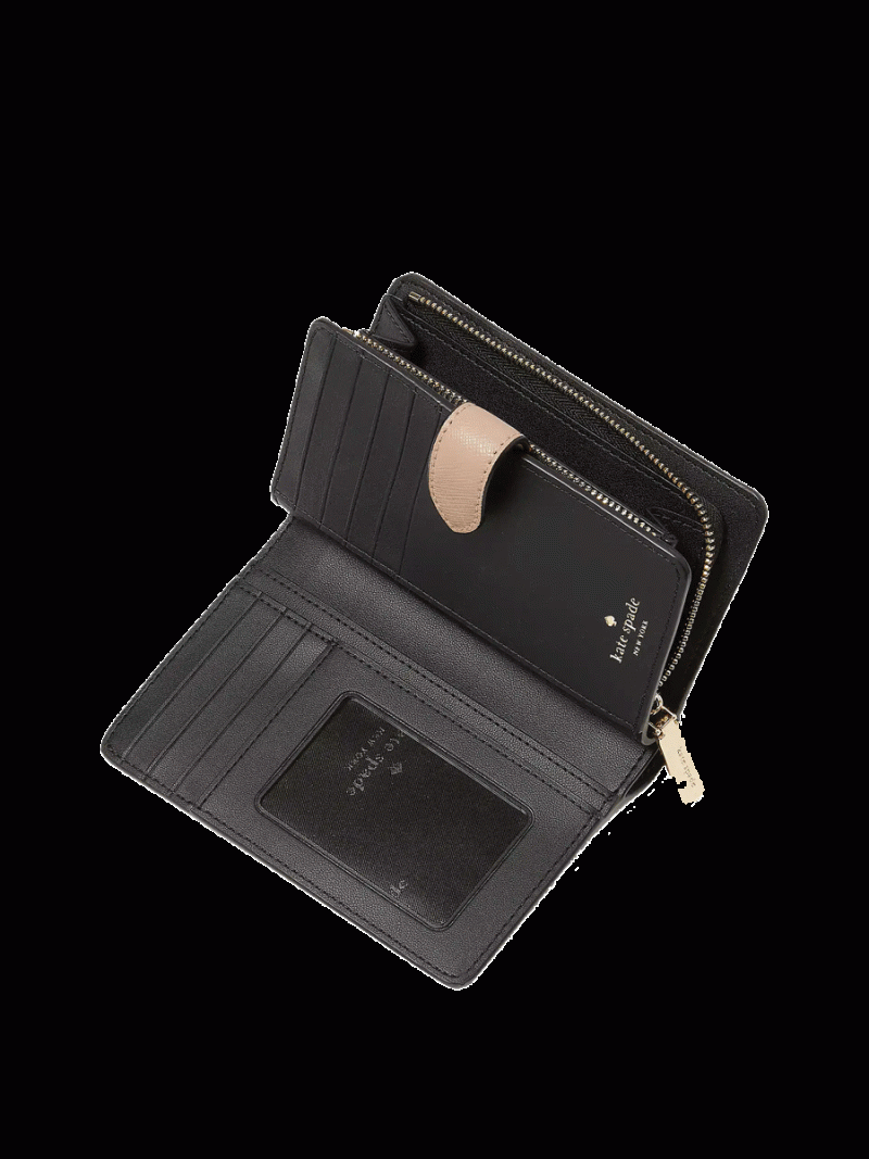 KATE SPADE Madison Colorblock Saffiano Leather Medium Compact Bifold Wallet - Image 2