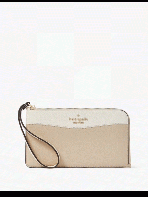 KATE SPADE Lucy Colorblock Medium L-Zip Wristlet