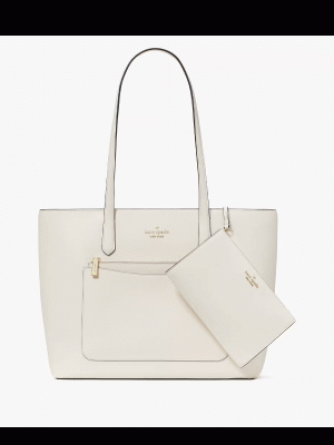 KATE SPADE Staci Tote And Wristlet 3 Piece Set