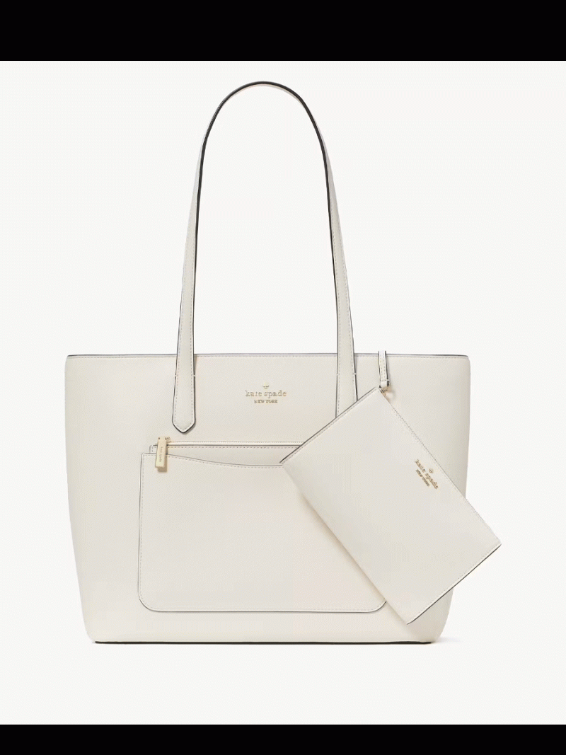 KATE SPADE Staci Tote And Wristlet 3 Piece Set