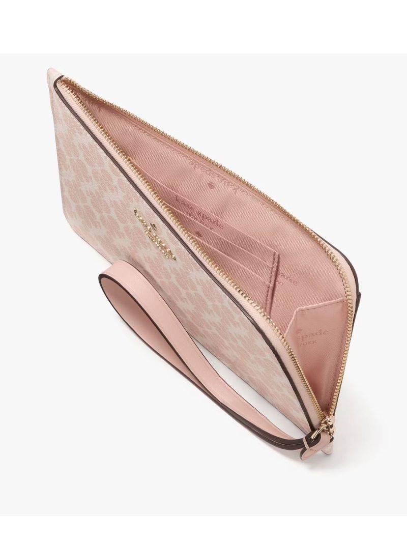 KATE SPADE Lucy Spade Flower Medium L-Zip Wristlet - Image 2