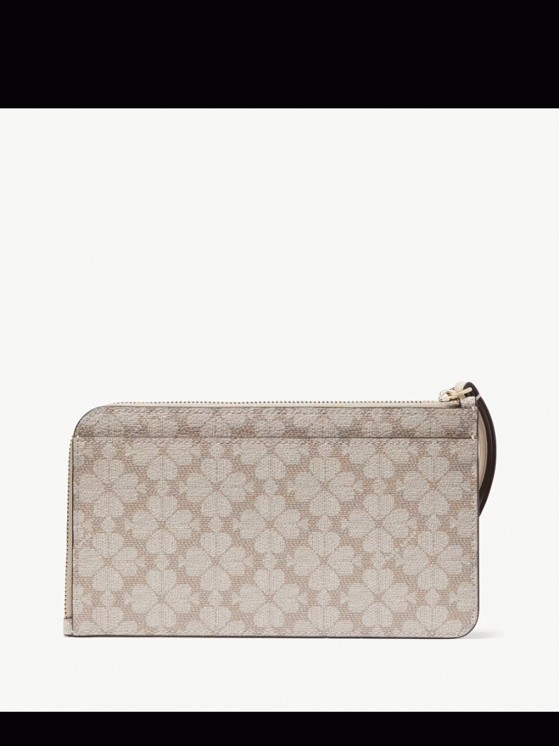 KATE SPADE Lucy Spade Flower Medium L-zip Wristlet - Image 3