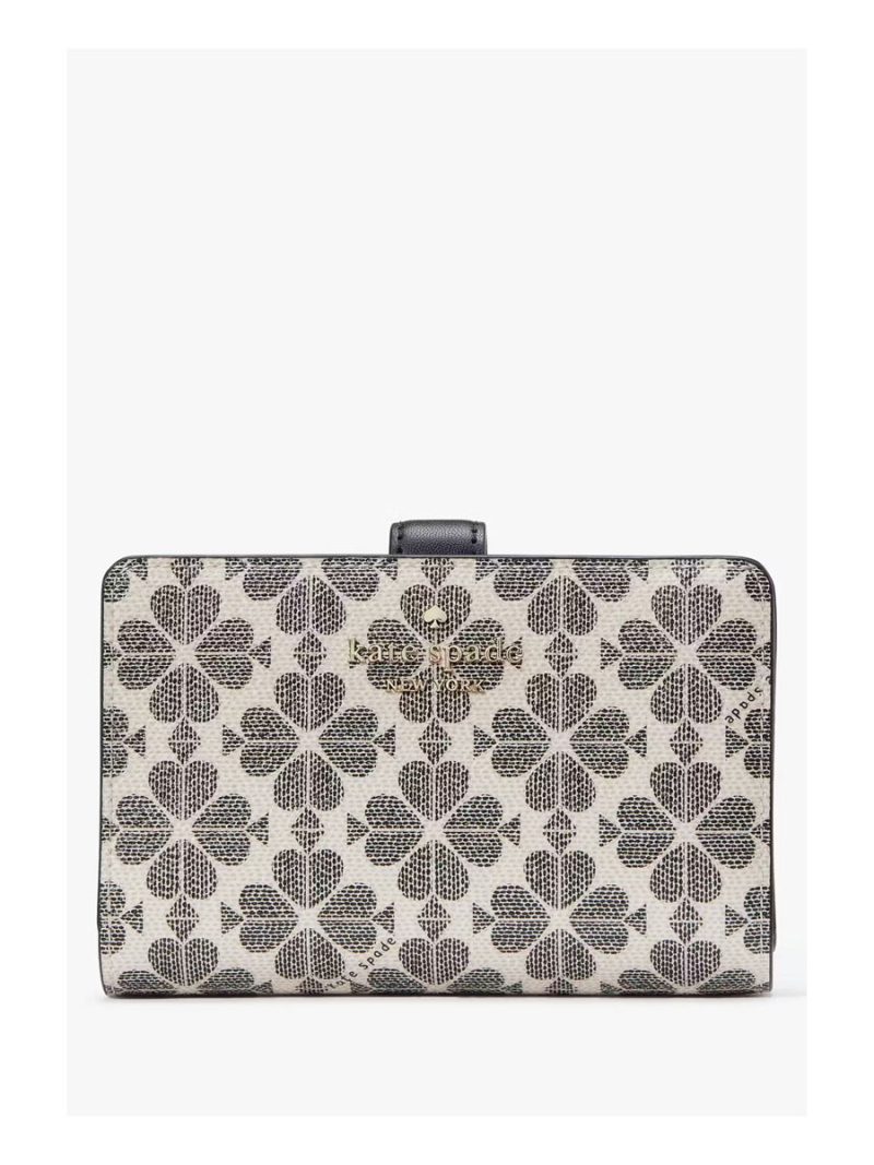 KATE SPADE Signature Spade Flower Medium Compact Bifold Wallet