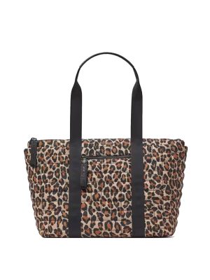 KATE SPADE Camden Quilted Leopard Extra Large Tote