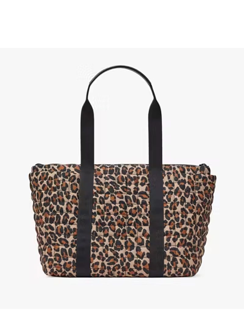 KATE SPADE Camden Quilted Leopard Extra Large Tote - Image 5