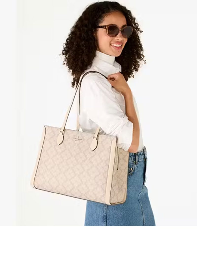 KATE SPADE Signature Spade Flower East West Laptop Tote - Image 5