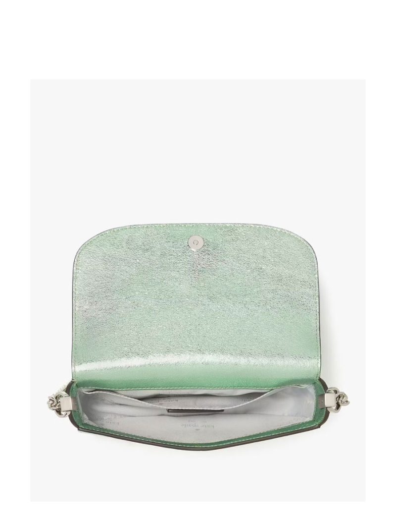 KATE SPADE Krista Metallic Chain Flap Crossbody - Image 2