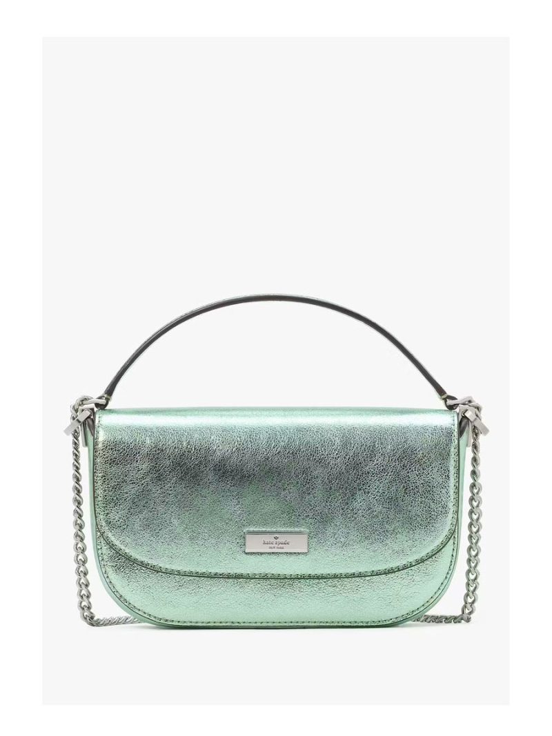 KATE SPADE Krista Metallic Chain Flap Crossbody