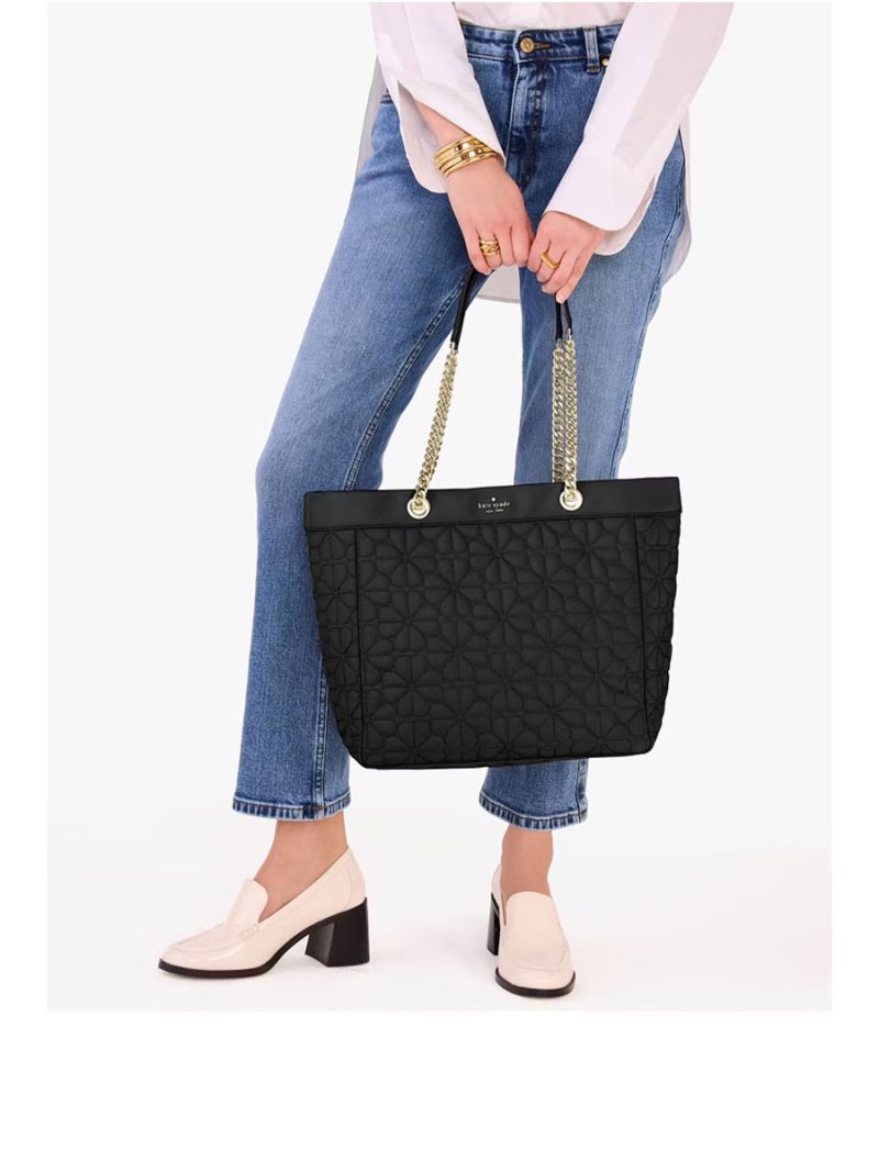 KATE SPADE Spade Flower Quilted Fabric XL Tote - Image 5