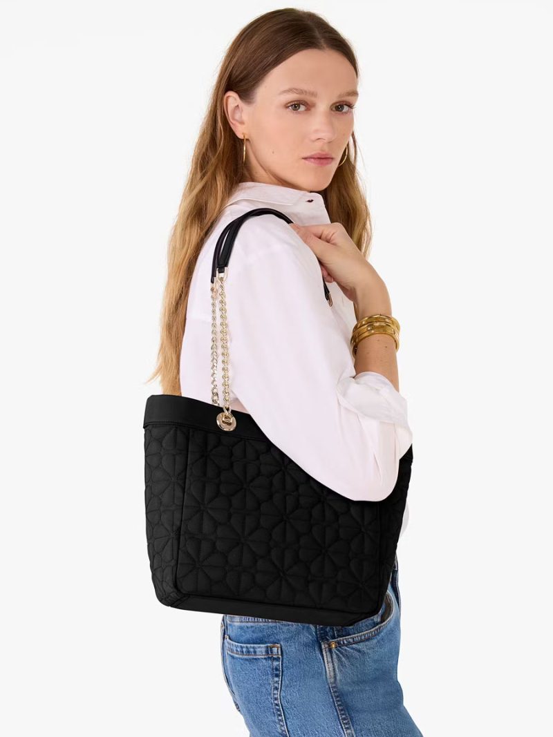 KATE SPADE Spade Flower Quilted Fabric Medium Tote - Image 5