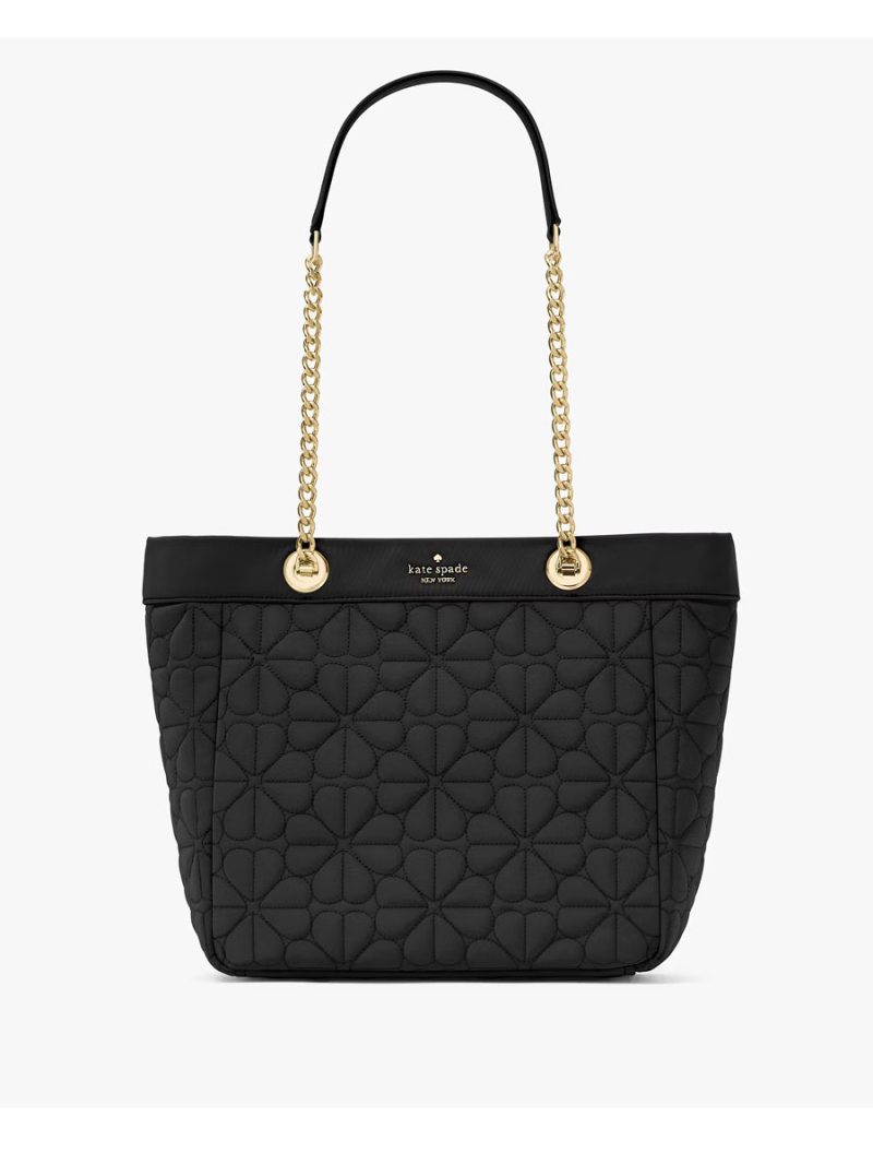 KATE SPADE Spade Flower Quilted Fabric Medium Tote