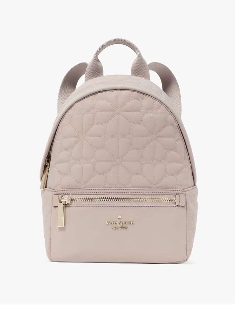 KATE SPADE Spade Flower Quilted Fabric Small Backpack
