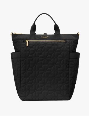 KATE SPADE Spade Flower Quilted Fabric Convertible Backpack