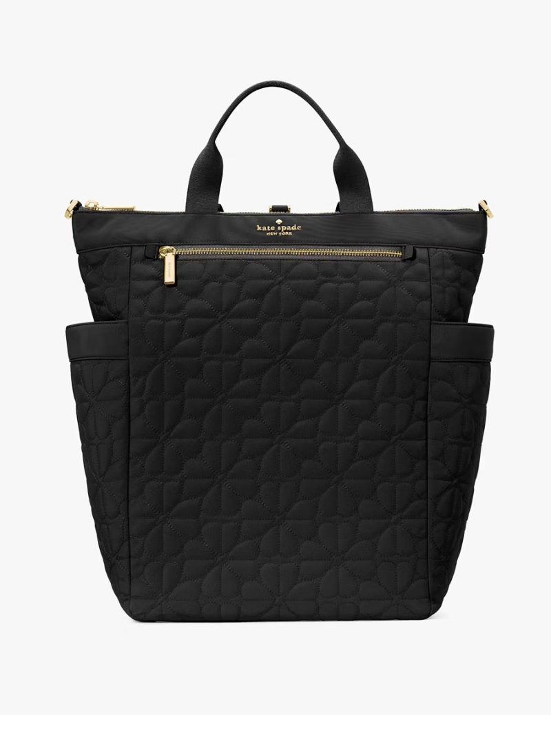 KATE SPADE Spade Flower Quilted Fabric Convertible Backpack