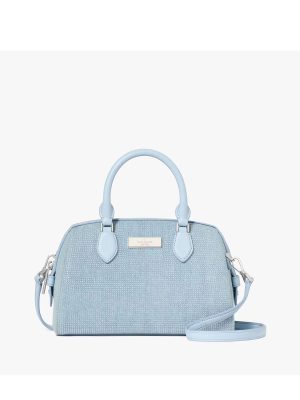 KATE SPADE Madison Studded Denim Small Dolly Duffle