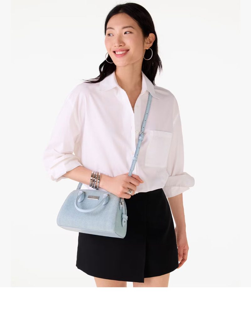 KATE SPADE Madison Studded Denim Small Dolly Duffle - Image 5