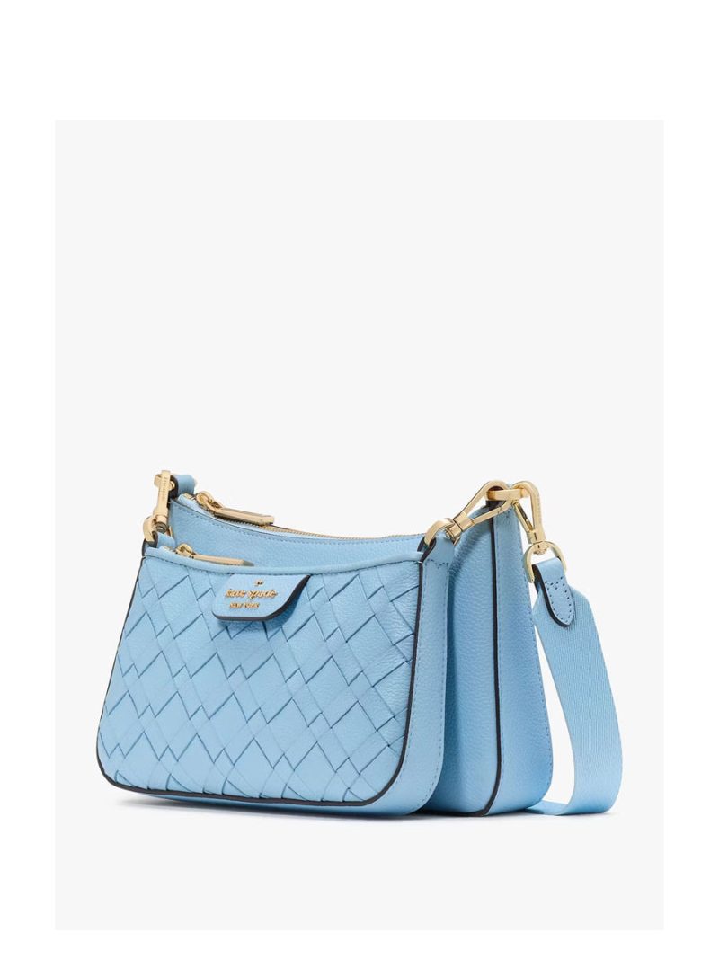 KATE SPADE Duet Woven Leather Crossbody - Image 3