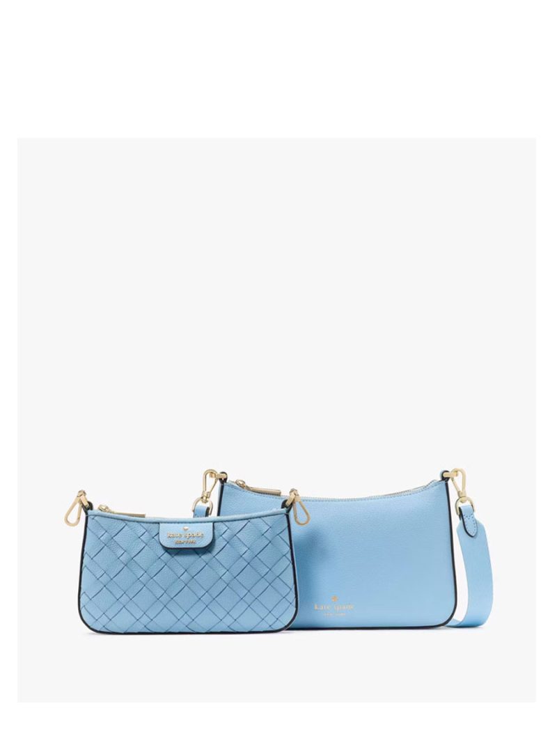 KATE SPADE Duet Woven Leather Crossbody - Image 5
