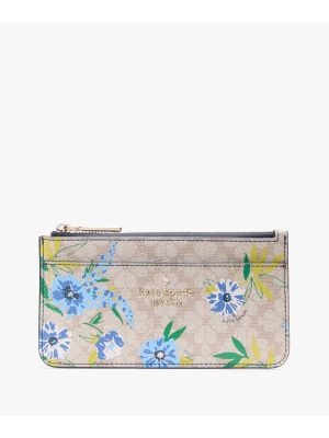 KATE SPADE Spade Flower Floral Large Slim Card Holder