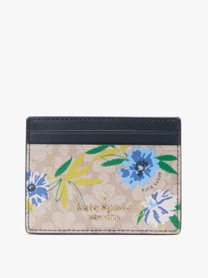 KATE SPADE Spade Flower Floral Small Slim Card Holder