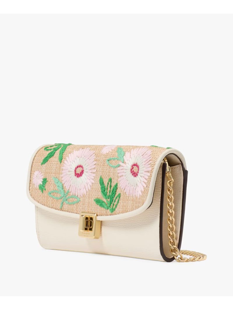 KATE SPADE Phoebe Straw Turnlock Wallet-on-chain - Image 4