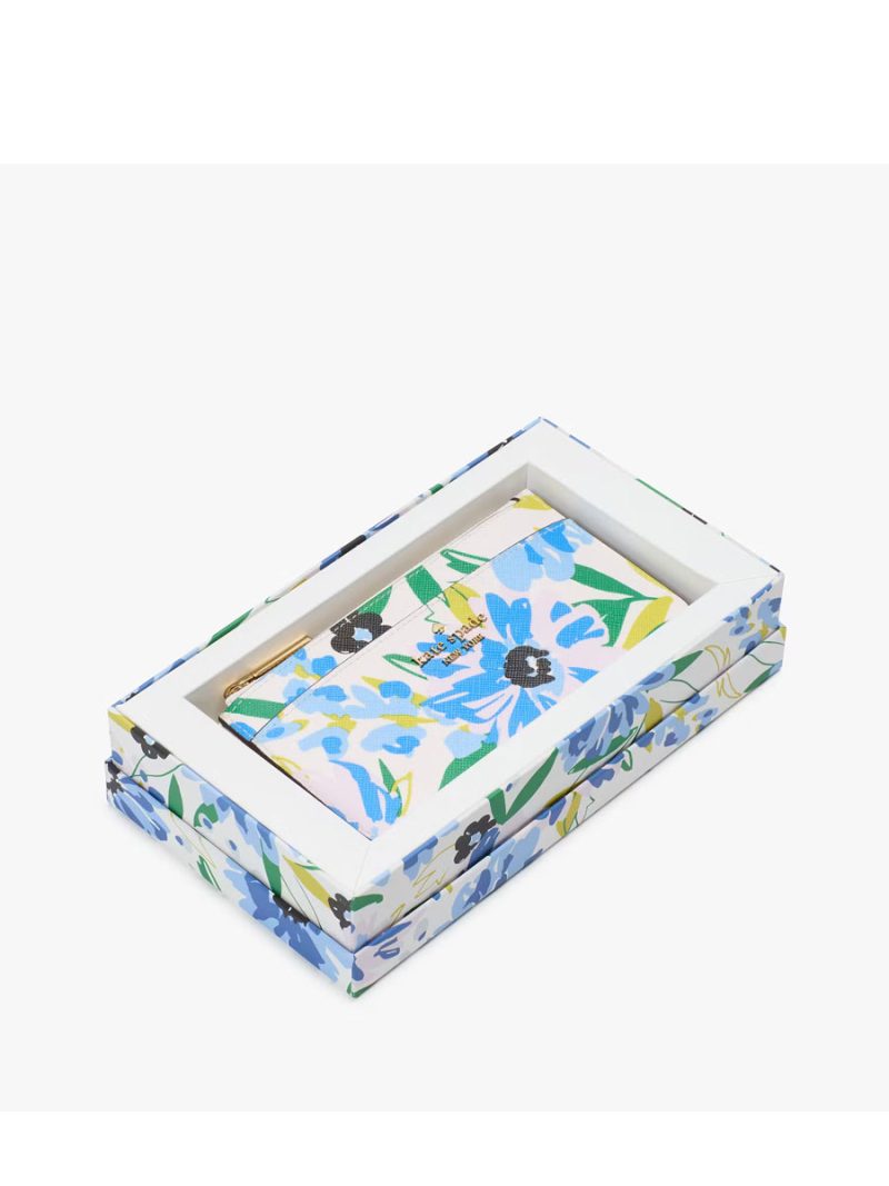 KATE SPADE Boxed Madison Floral Large Slim Card Holder