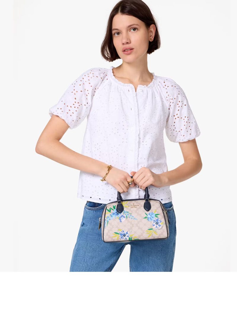 KATE SPADE Spade Flower Floral Small Dolly Duffle - Image 6