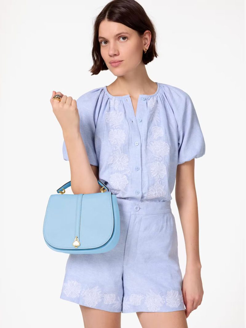 KATE SPADE Kayla Pebbled Leather Saddle Bag - Image 5