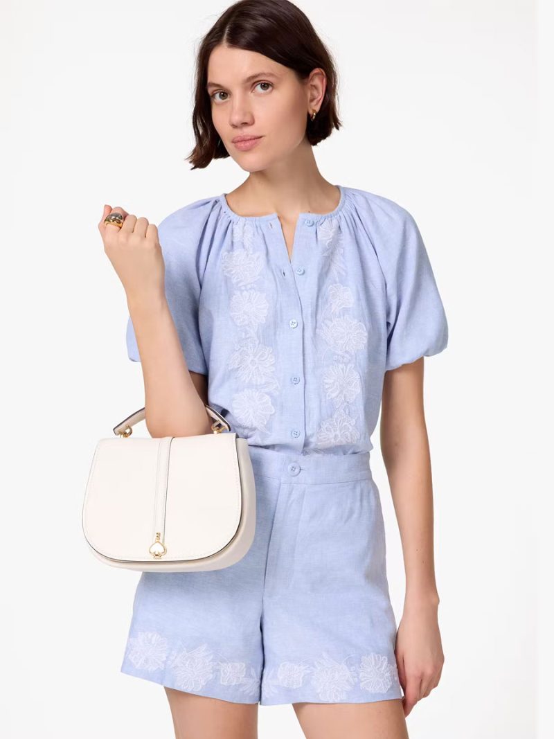 KATE SPADE Kayla Pebbled Leather Saddle Bag - Image 5