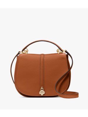KATE SPADE Kayla Pebbled Leather Saddle Bag